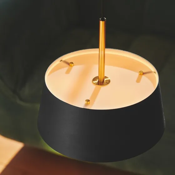 Nordlux Clasi 30 Suspension Black - Lampe suspendue noire et laiton