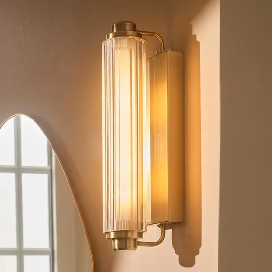 Nordlux Nimal Double - Applique murale en laiton IP44