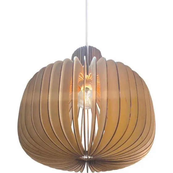 Nordlux Suspension Hazo 43 Nature - Bois et Métal - Design Scandinave