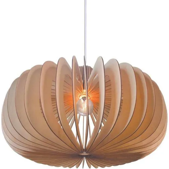 Nordlux Suspension Hazo 65 Nature - Design Scandinave en Bois