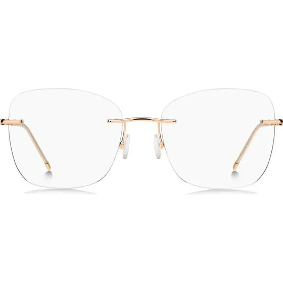 Boss 1667 - Lunettes de vue papillon en acier or rose pour femme