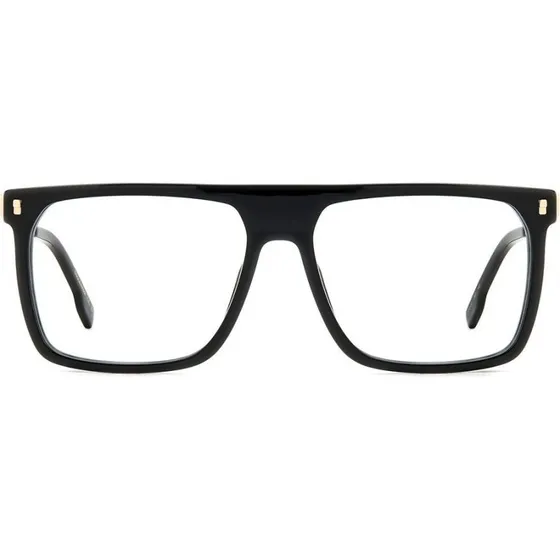 Dsquared2 D2 0122 Lunettes de Vue Homme Noir et Or
