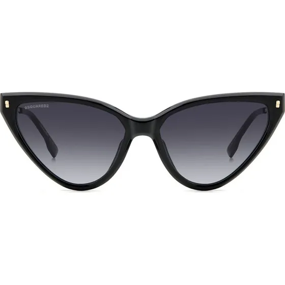 Dsquared2 D2 0134/S Lunettes de Soleil Cat Eye Noir et Gris