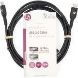 Nedis Cble USB-C 2.0 240 W Noir 2 m