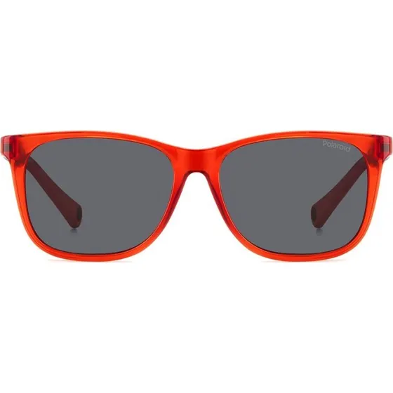 Polaroid PLD 8058/S Lunettes de Soleil Enfant Rouges Carrées