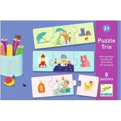 Djeco Puzzle Trio Mon Quotidien 8x3 pices