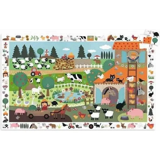 Djeco - Puzzle Observation La Ferme 35 Pices