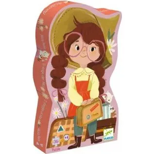 Djeco - Puzzle Silhouette Le Voyage de Mia 36 pcs