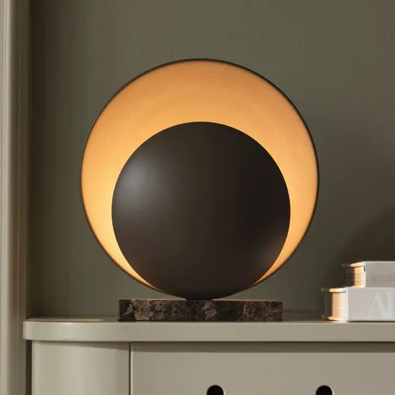 Globen Lighting Lampe de table Orbit Mocha - Marbre et Métal