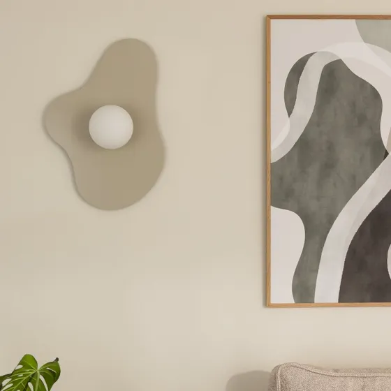 Globen Lighting Applique murale Illusion Beige Verre 60 cm
