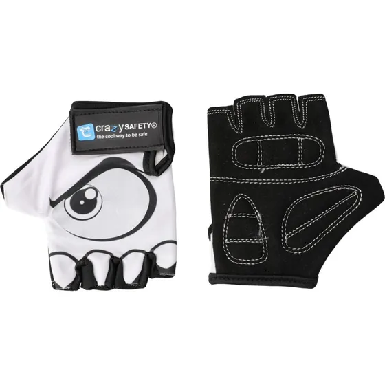 Crazy Safety Gants de Vélo Junior Blanc