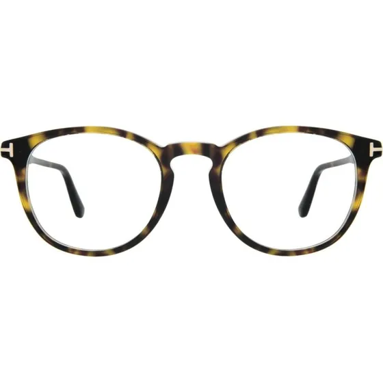 Tom Ford FT 5401 Lunettes de Vue Géométriques Havane Unisexe