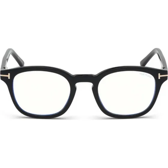 Tom Ford FT 5532-B Blue Block Lunettes de Vue Géométriques Noir/Bleu