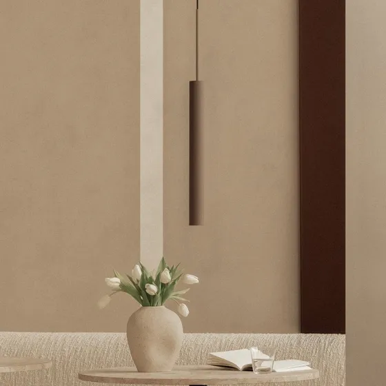 Audo Copenhagen Suspension Tubulaire H48, Bronze et Aluminium