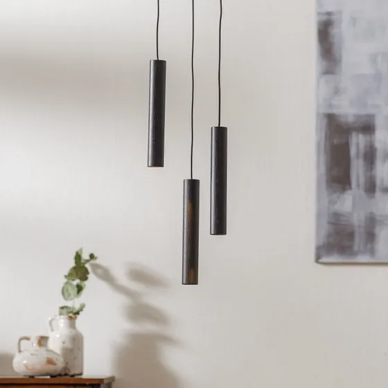 Umage Chimes Cluster 3 Suspension en Chêne Noir