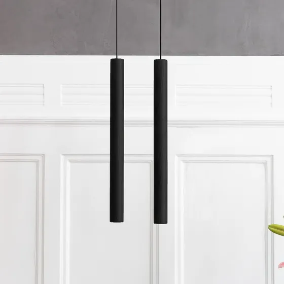 Umage Chimes Tall Black - Suspension LED en Chêne Massif
