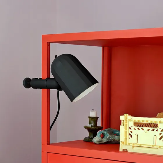 HAY Lampe à pince Noc Clip - Gris foncé - Métal