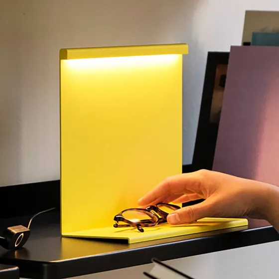HAY Lampe de Table LBM Titanium Yellow