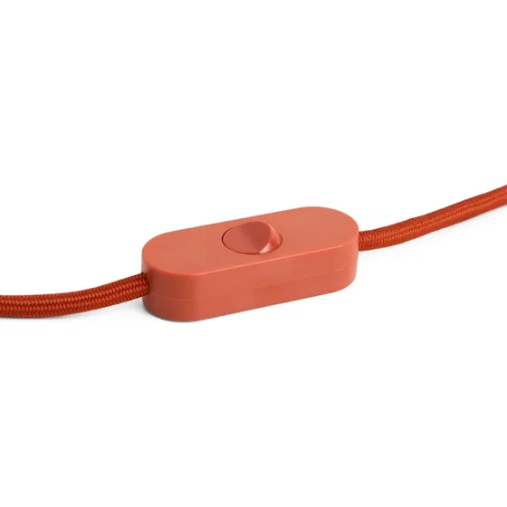 HAY Douille E27 COMMON - Rouge Rouille - Cordon 2,4 m
