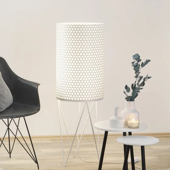 GUBI Lampadaire Pedrera PD2 blanc avec variateur
