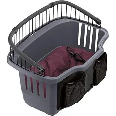 Atlas Bike 20 Rapid panier vélo pour chien gris 35,5x47x34,5cm