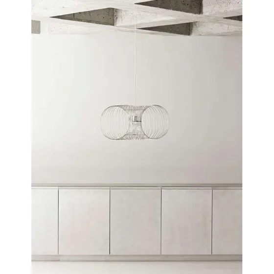 Normann Copenhagen Lampe Suspension Coil Ø90 - Acier Inoxydable