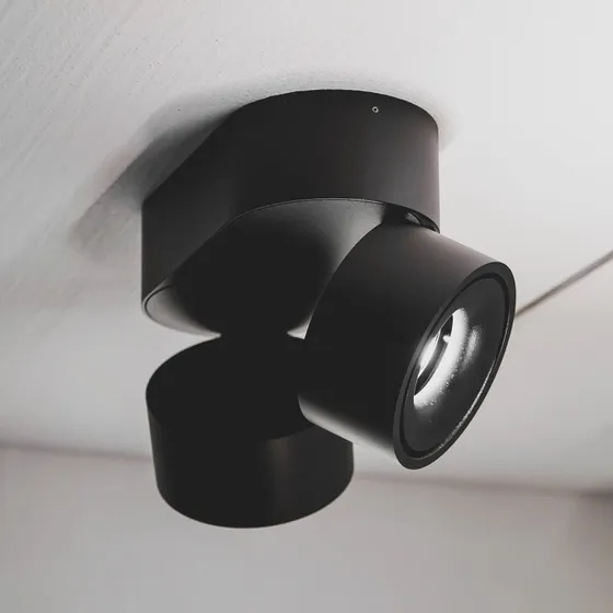 Loom Design Aim Double Spot LED Noir - Orientable et Dimmable