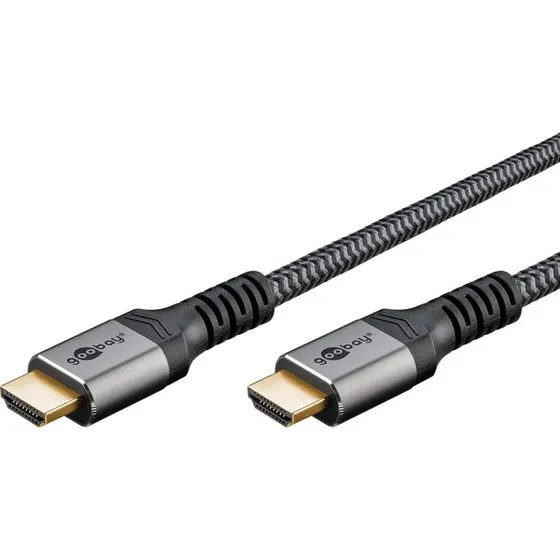 Goobay Plus Cble HDMI 4K60 Hz 1m Gris