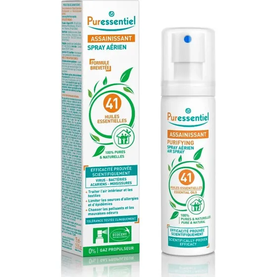 Puressentiel Spray Purificateur d'Air aux 41 Huiles Essentielles, 75ml