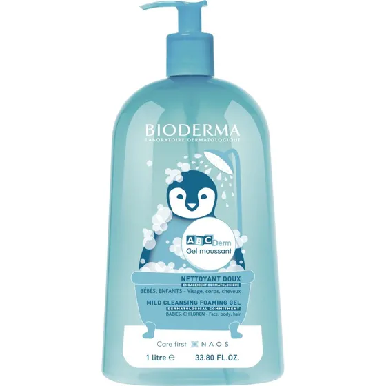 Bioderma ABCDerm Moussant Gel Nettoyant Doux 1L