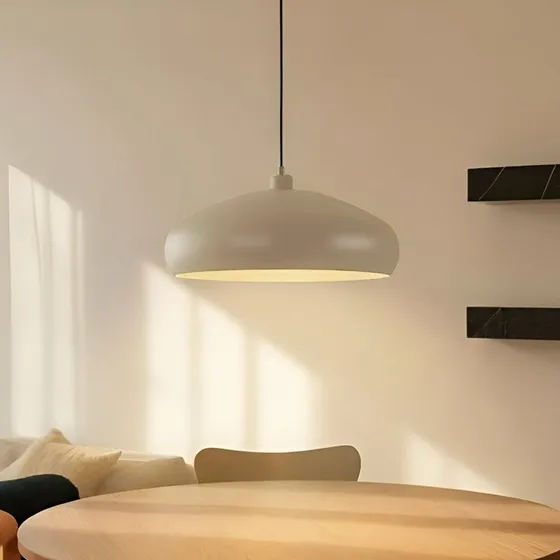 Suspension Lindby Elover Beige - Design Moderne en Fer Ø45 cm