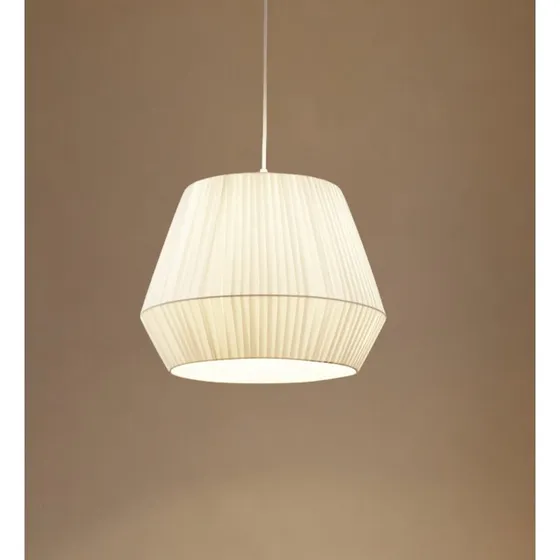 Suspension Lindby Vitore Blanche - Design Scandinave en Textile