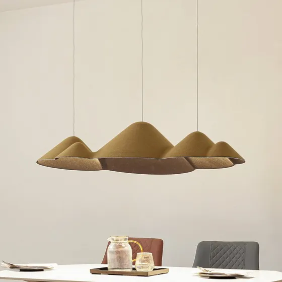 Lucande Beutlin Suspension LED Dimmable Vert Olive - 106 cm