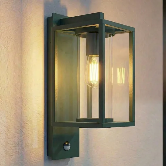 Lucande Ferda Applique Extérieure avec Détecteur de Mouvement, Vert