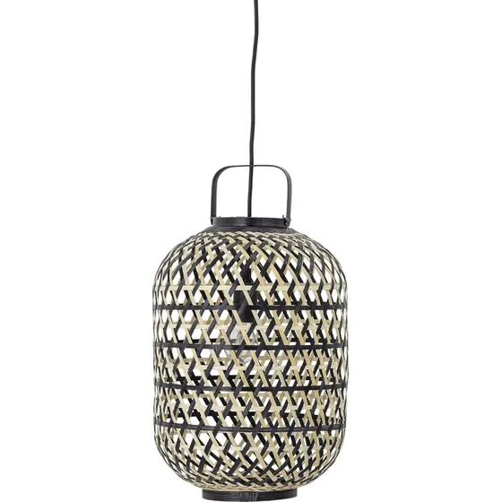 Bloomingville Lampe suspendue bambou noir 30xH40 cm