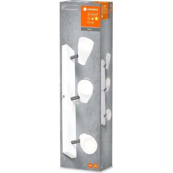 LEDVANCE LED SPOT PEAR WHITE 3 x 4.3W 2700K GU10