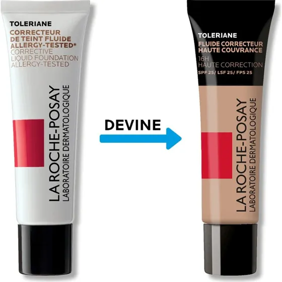 La Roche-Posay Toleriane Fond de Teint Fluide Correcteur SPF 25, Teinte 16