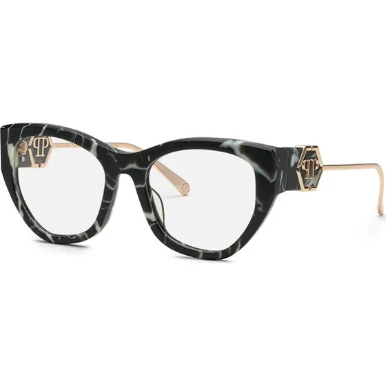 Philipp Plein Lunettes de Vue Plein Rose Venus VPP123M Oeil de Chat