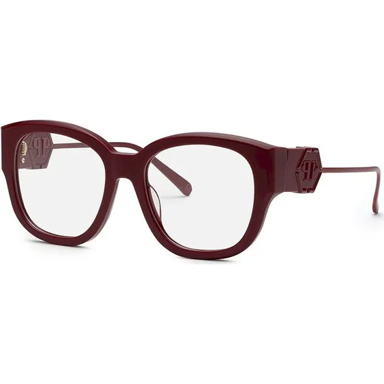 Philipp Plein Plein Rose Venus VPP124M Lunettes de Vue Pantos Rouges