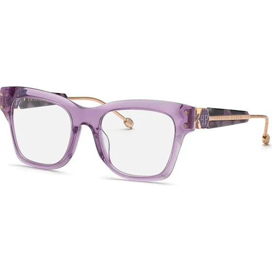 Philipp Plein Lunettes de Vue Plein Queen VPP125S Violet Carré