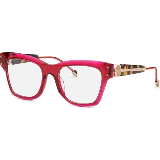 Philipp Plein Lunettes de Vue Plein Queen VPP125S Rouge Carrées