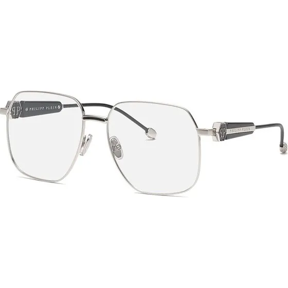 Philipp Plein Lunettes de Vue Plein Queen VPP126S Géométriques Argent