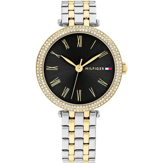 TOMMY HILFIGER Natalie Montre Femme Acier Doré Argent 34 mm