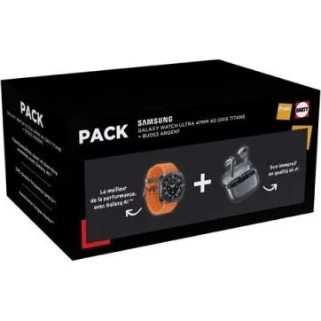 Samsung Galaxy Watch Ultra Gris Titane + Buds3 Argent