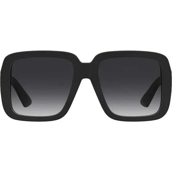 Moschino MOS180/S Lunettes de Soleil Carrées Noires et Grises