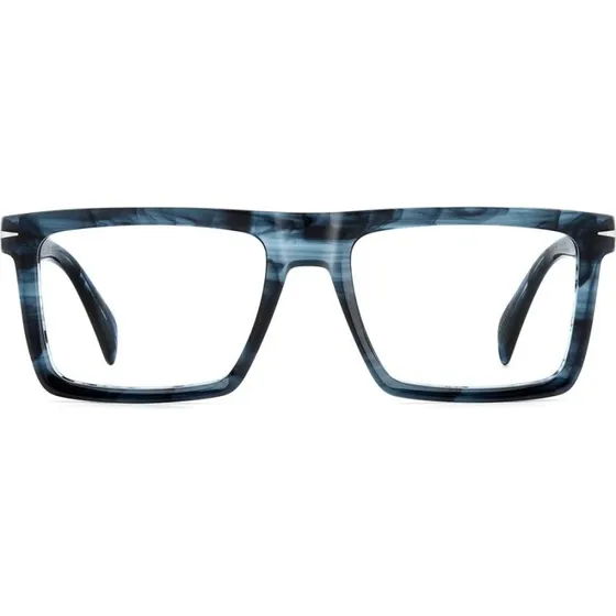 David Beckham DB 7138 Lunettes de Vue Homme - Bleu Rectangulaire
