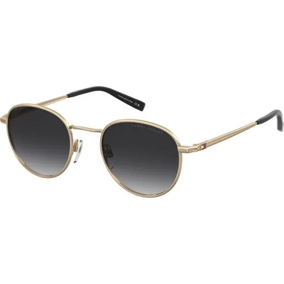 Tommy Hilfiger TH 2217/S Lunettes de Soleil Pantos Dorées et Grises