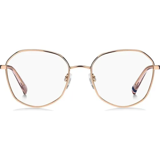 Tommy Hilfiger TH 2221 Lunettes de Vue Femme Géométriques Acier Rose Doré