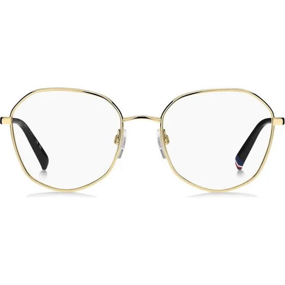 Tommy Hilfiger TH 2221 Lunettes de Vue Géométriques Dorées Femme