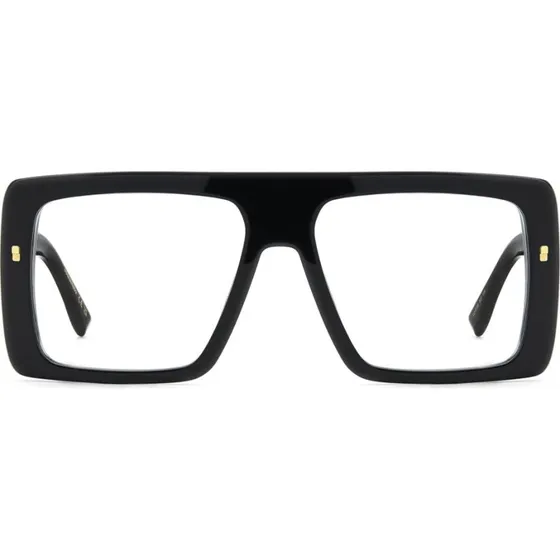 Dsquared2 D2 0166 Lunettes de vue carrées pour homme - Noir